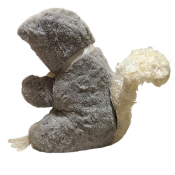 Vtg Knickerbocker Animals Of Distinction Gray Squirrel Plush Toy Posable Tail - Picture 9 of 15
